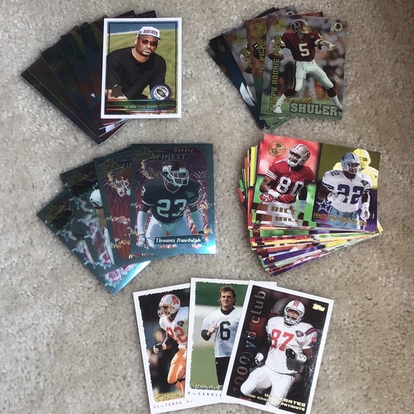 Vintage 1995-1996 Topps NFL Trading Cards, Lot of 49 Cards - Picture 1 of 13
